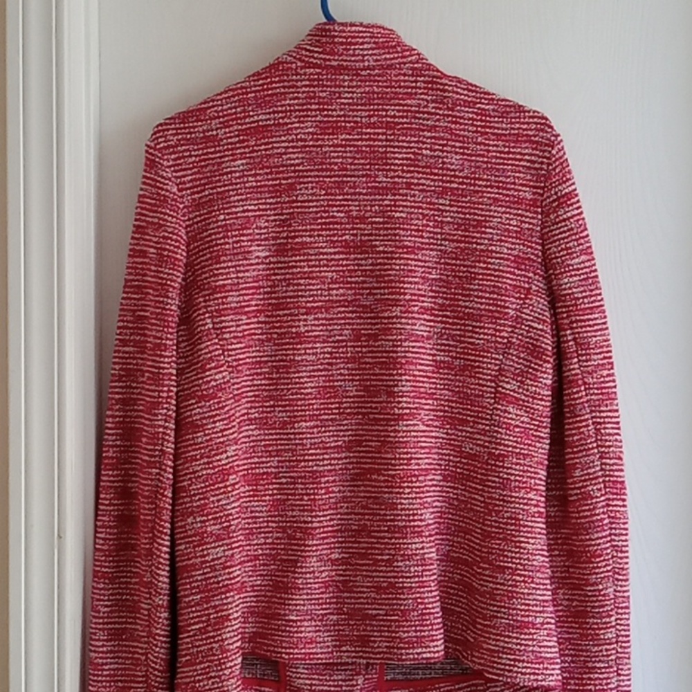 Talbots Vintage Red Open  Blazer / Sweater - Picture 2 of 8